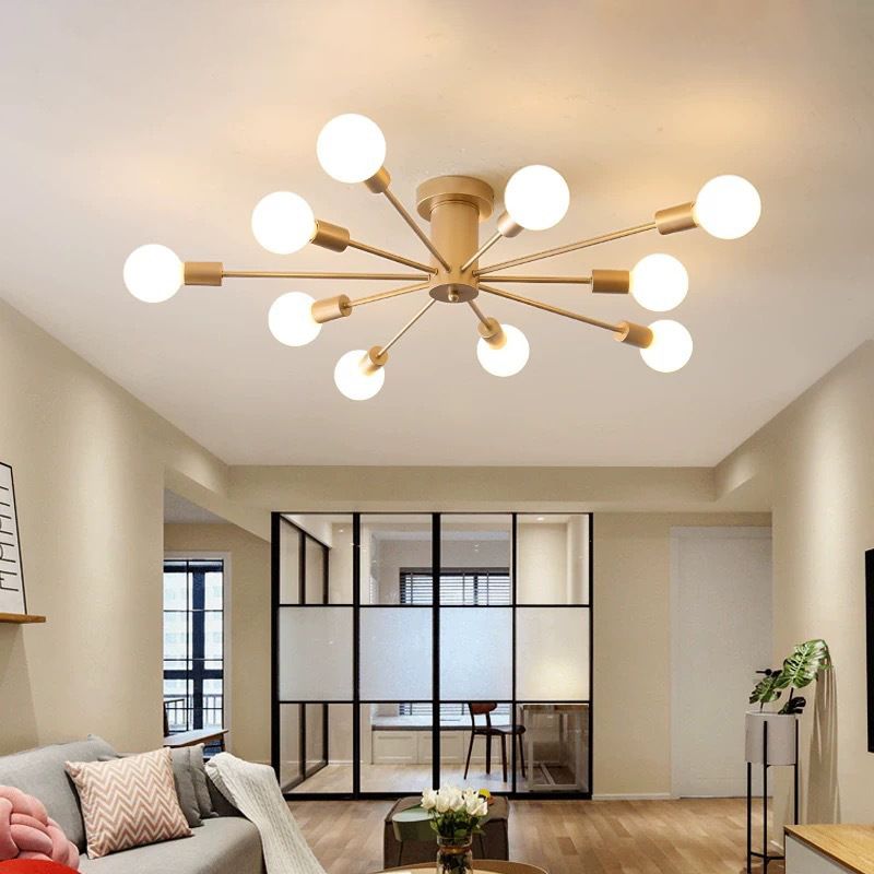 Modern Globe Flush Mount Ceiling Light Luna Bubble